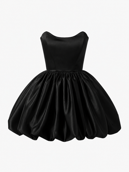 ROYAL SATIN KLEID - NOIR EDITION